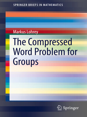cover image of The Compressed Word Problem for Groups